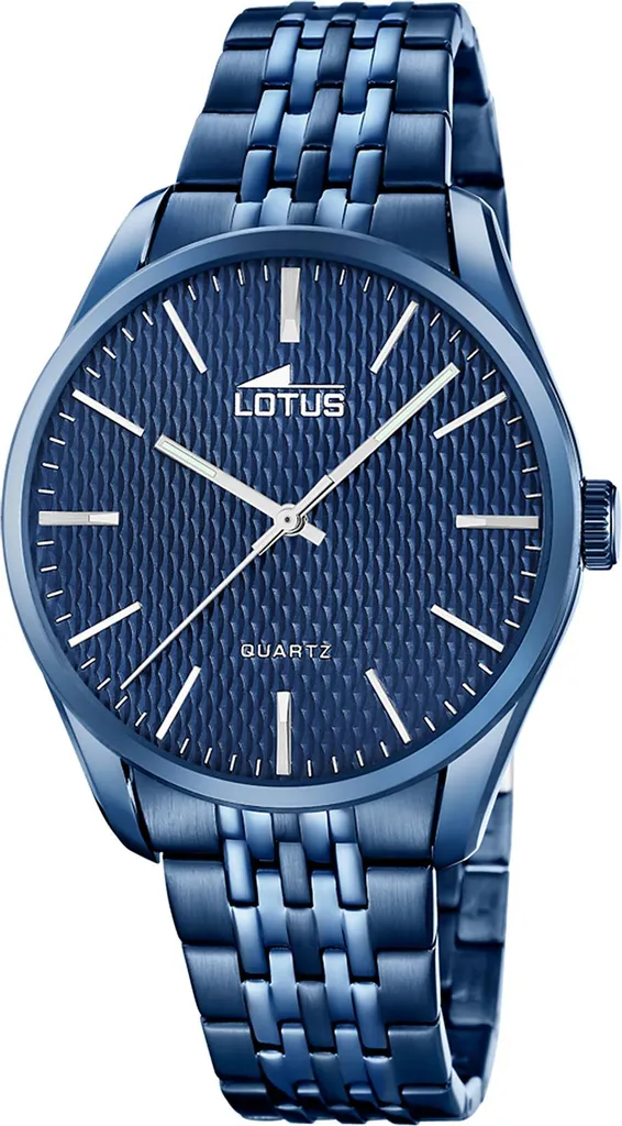 Montre-bracelet Lotus Homme en Métal Argenté Chic et Cadran Blanc