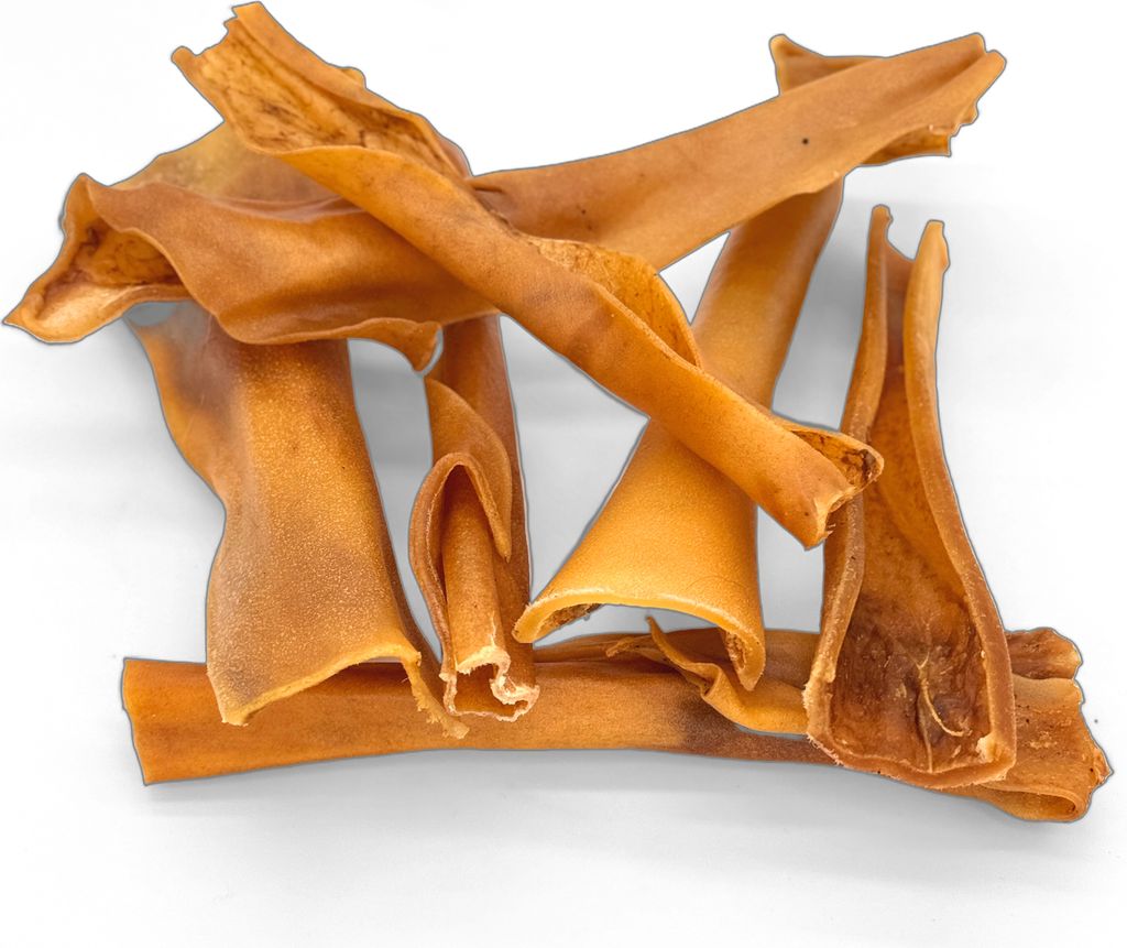 A pile of dried dog chews.