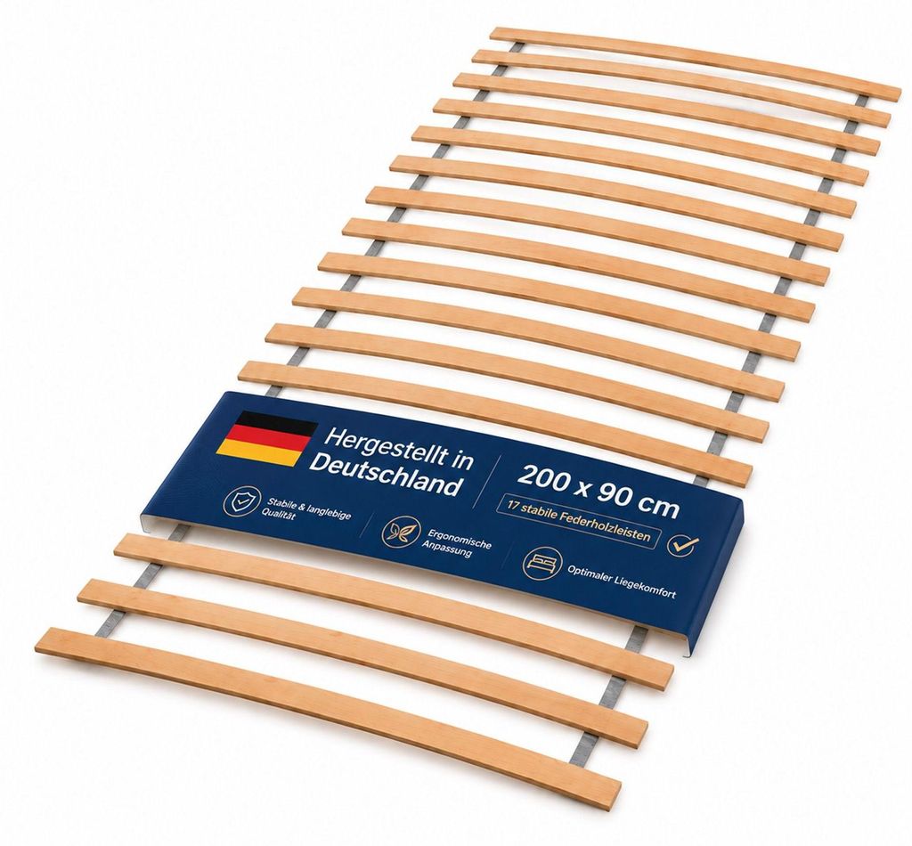 BURI Home Rollrost 90x200 cm – Lattenrost Holz Rollrost Produktbild 