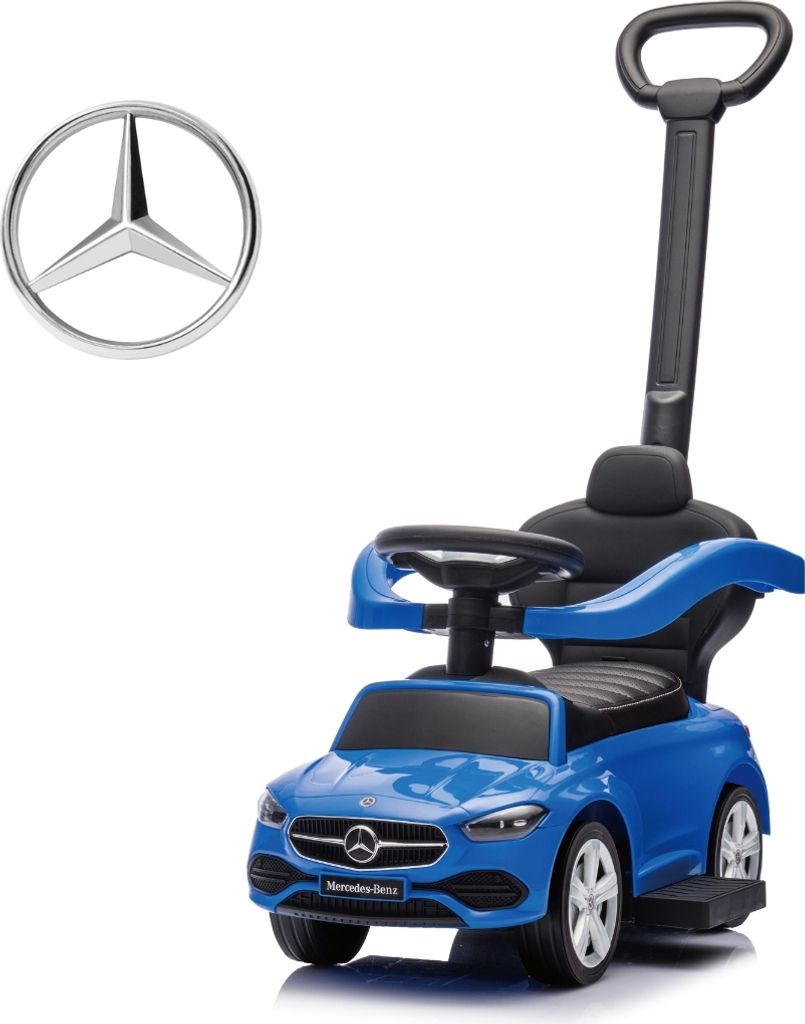 Milly Mally Fahrzeug mit Griff MERCEDES C-Klasse Deluxe Blau