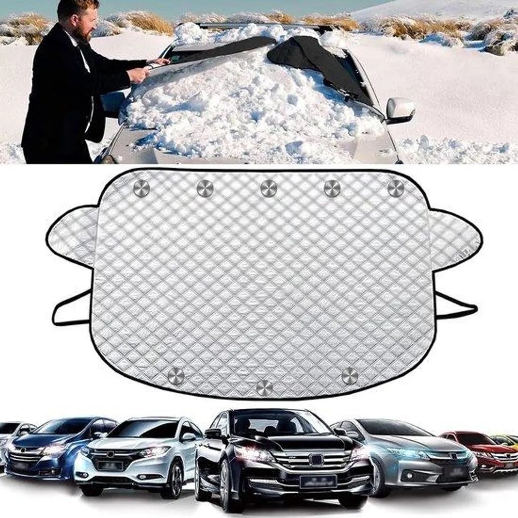 Housse de pare-brise magnétique 178x124cm universelle pour voiture