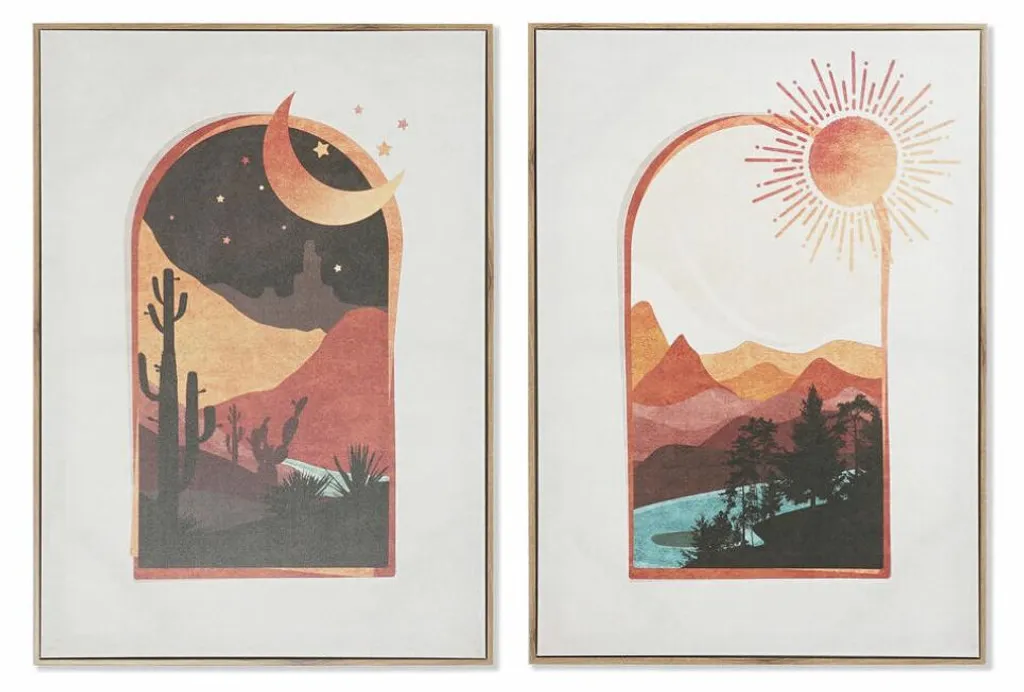 Habillez vos Murs Vides avec le Set de 2 Fenêtres DKD Home Decor 50x70 cm