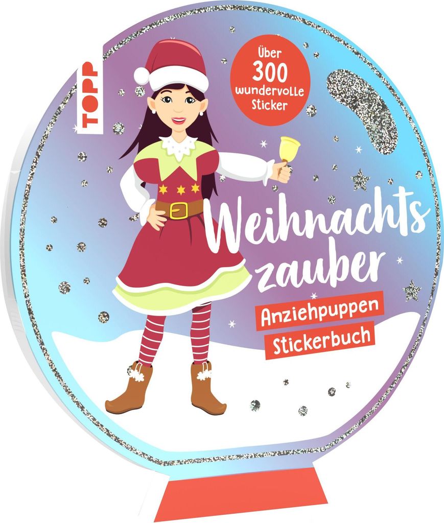 Stickerbuch: Anziehpuppen zum Stickern. Weihnachten