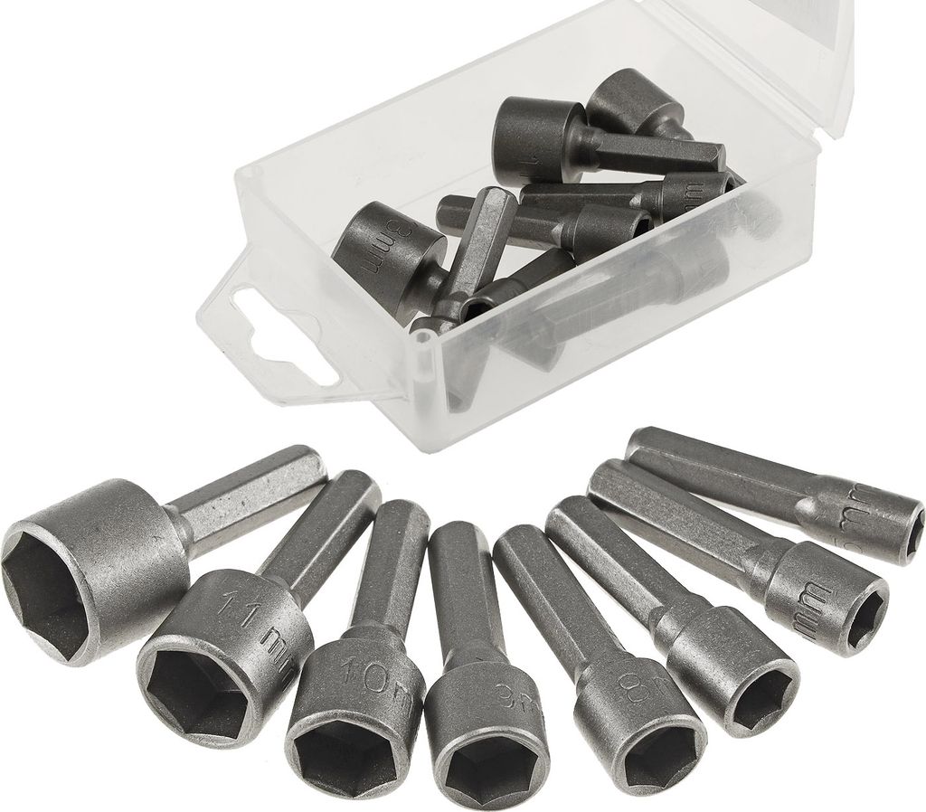 ChiliTec 18056 Bitsatz "Steckschlüssel", 8-teilig 5, 6, 7, Produktbild 