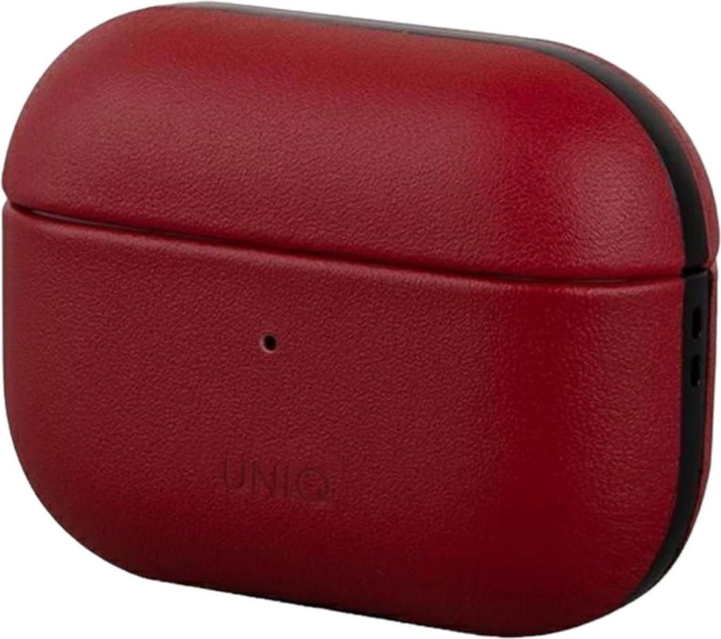 Uniq Etui Terra Airpods Cuir véritable Czerwony/Rouge Image du produit 