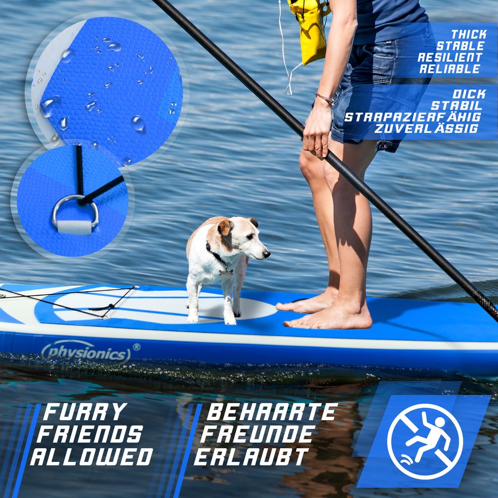 Physionics® SUP Board - 305/320/366 cm, Aufblasbar, Produktbild 8