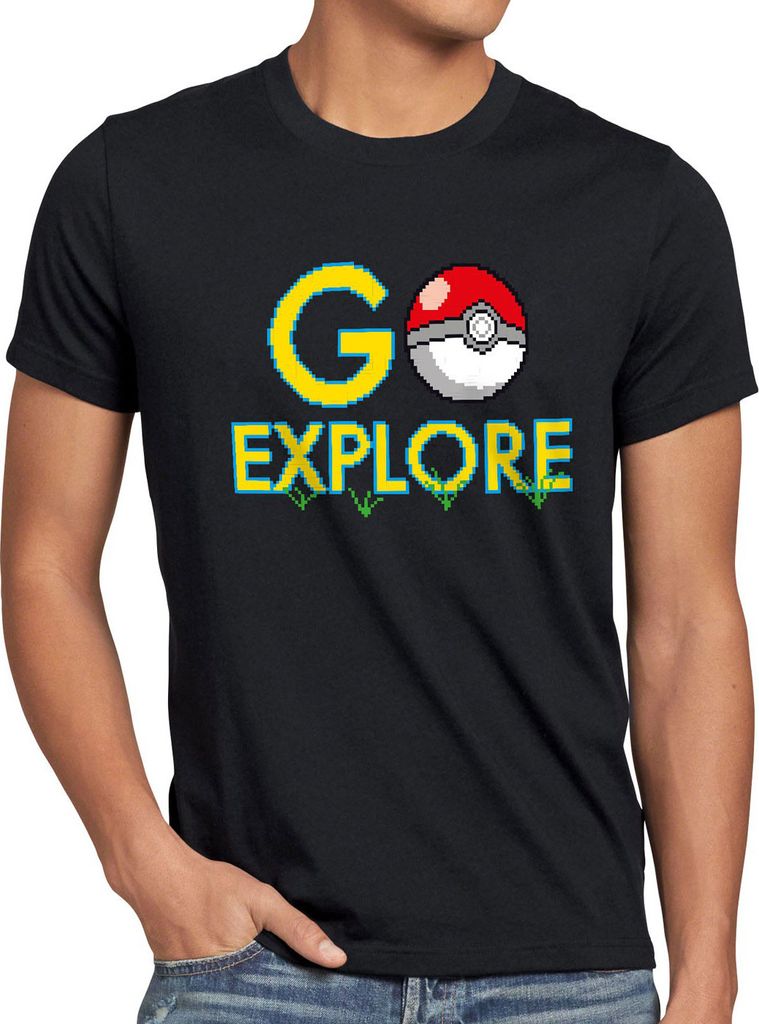 BaumwolleCloud GO Explore Herren T-Shirt monster spiel online