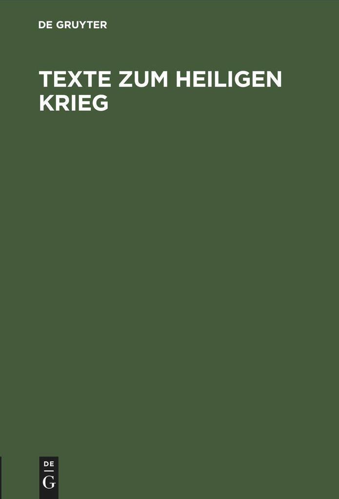 Texte zum Heiligen Krieg
