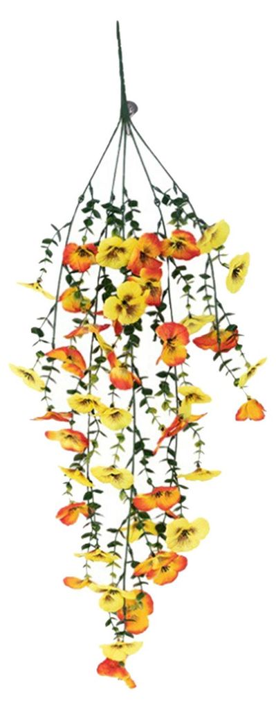Künstliche Prunkwinde in Tropfenform für die Haustür, UV-beständige Frühlings-Hängeblume, künstliche Blume für Hochzeit, Garten, Terrasse, ...
