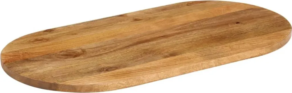 Piano Ovale in Vero Legno di Mango vidaXL - 110x40x2,5 cm Massiccio