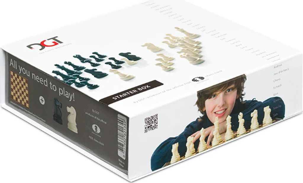 DGT Echecs Starter Box Gris - Apprenez les Échecs avec un Pack Complet