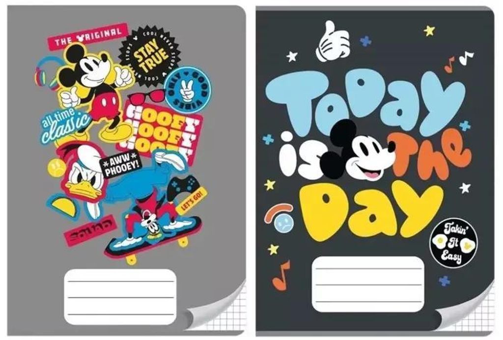 Notizbuch A5/32K, kariert, Mickey Mouse (10 Stück) – Produktbild 