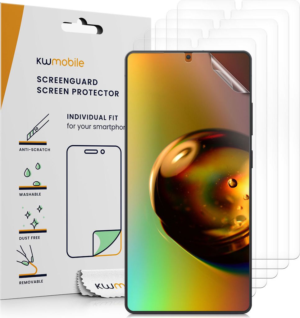 kwmobile 6x Displayschutzfolie kompatibel mit Samsung Galaxy S25 Ultra Folie - klare Schutzfolien Set in transparent