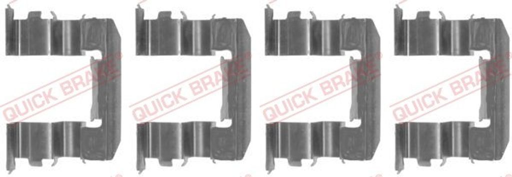 QUICK BRAKE 109-1184 Zubehörsatz Scheibenbremsbelag Vorne für HYUNDAI MATRIX (FC) für NISSAN 200 SX (S13) für KIA JOICE für SSANGYONG