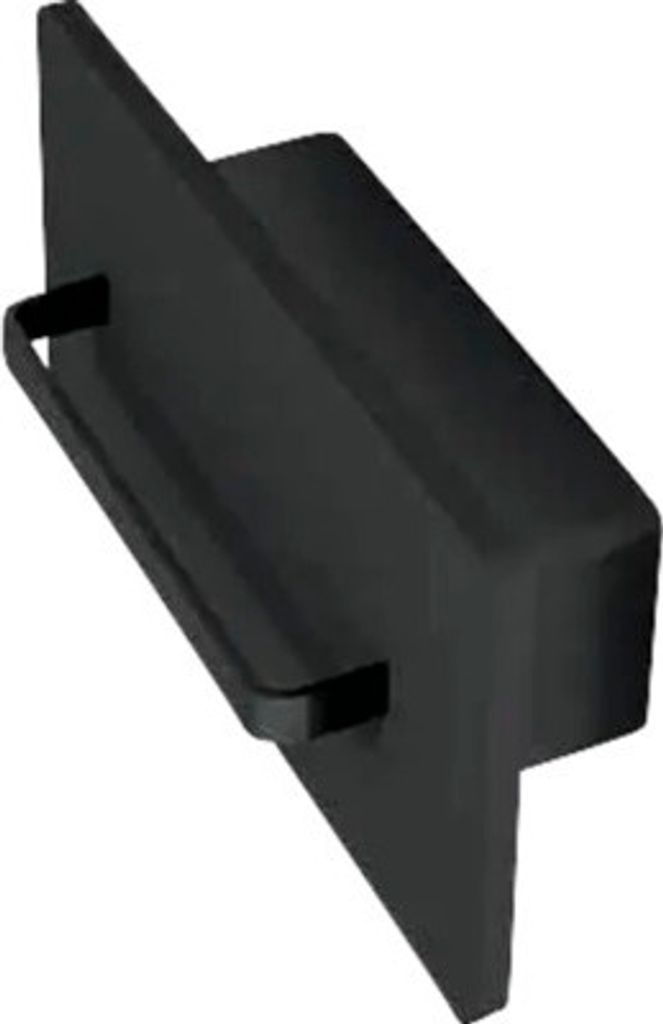 Wandpaneel mit Ablage und Handtuchhalter Devo Lotos BxHxT 50x20x17.6 cm perfect touch schwarz matt