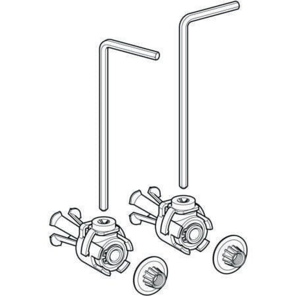 Geberit 597216000 Befestigungsset für Wand-WC Produktbild 
