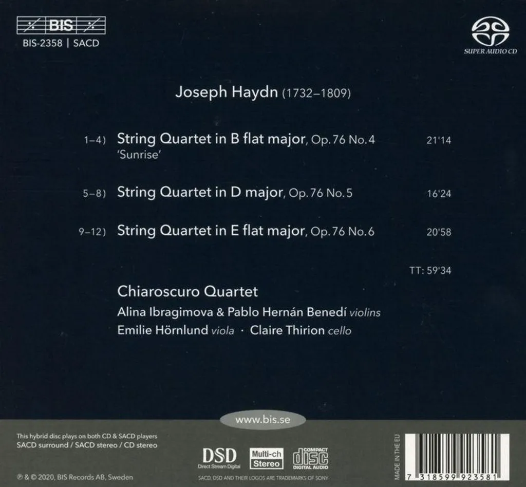 Évitez les Distorsions : Chiaroscuro Quartet Haydn op.76 Qualité Premium - 2