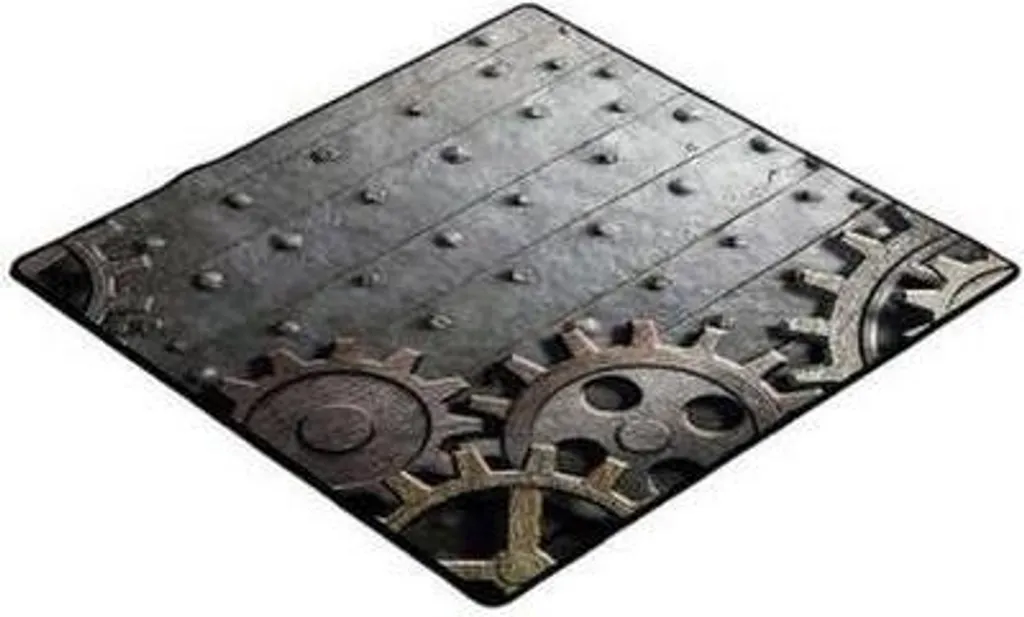 Playmat Rusty Gear 60x60cm tapis de souris géant style steampunk