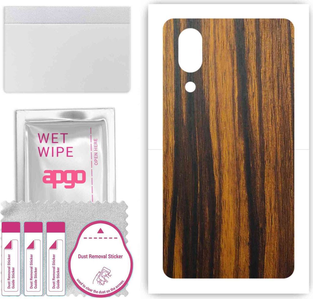 apgo Rückseite Schutzfolie, Skin, kompatibel mit Sharp Aquos S3 High, Hinten Displayschutzfolie aus Vinylfolie, kratzfest, einfache Montage - Tige...