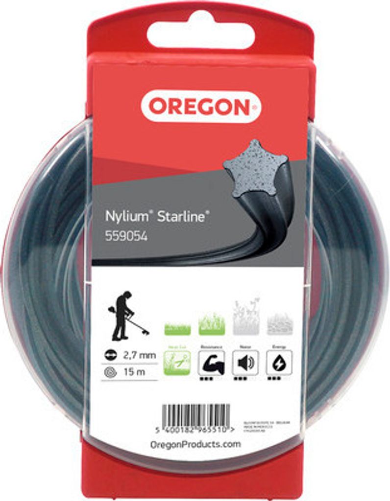 Żyłka do podkaszarki OREGON Nylium STARLINE 2,7 mm, 15 m Zdjęcie produktu 