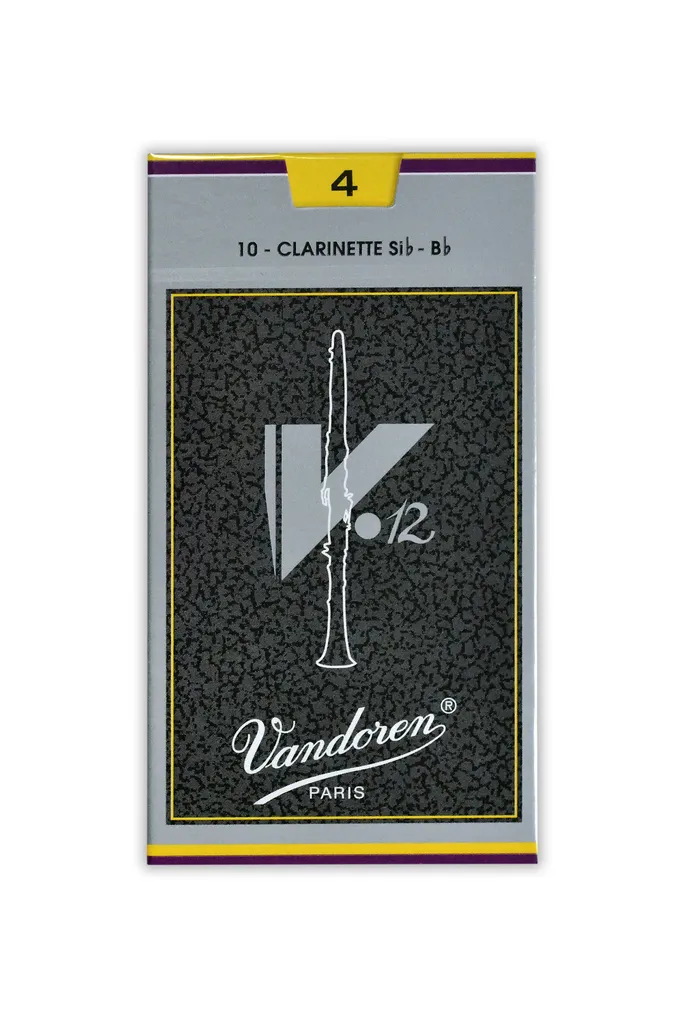 Vandoren V12 Clarinette Boehm 4.0 - Boîte de 10 Anches Haut de Gamme
