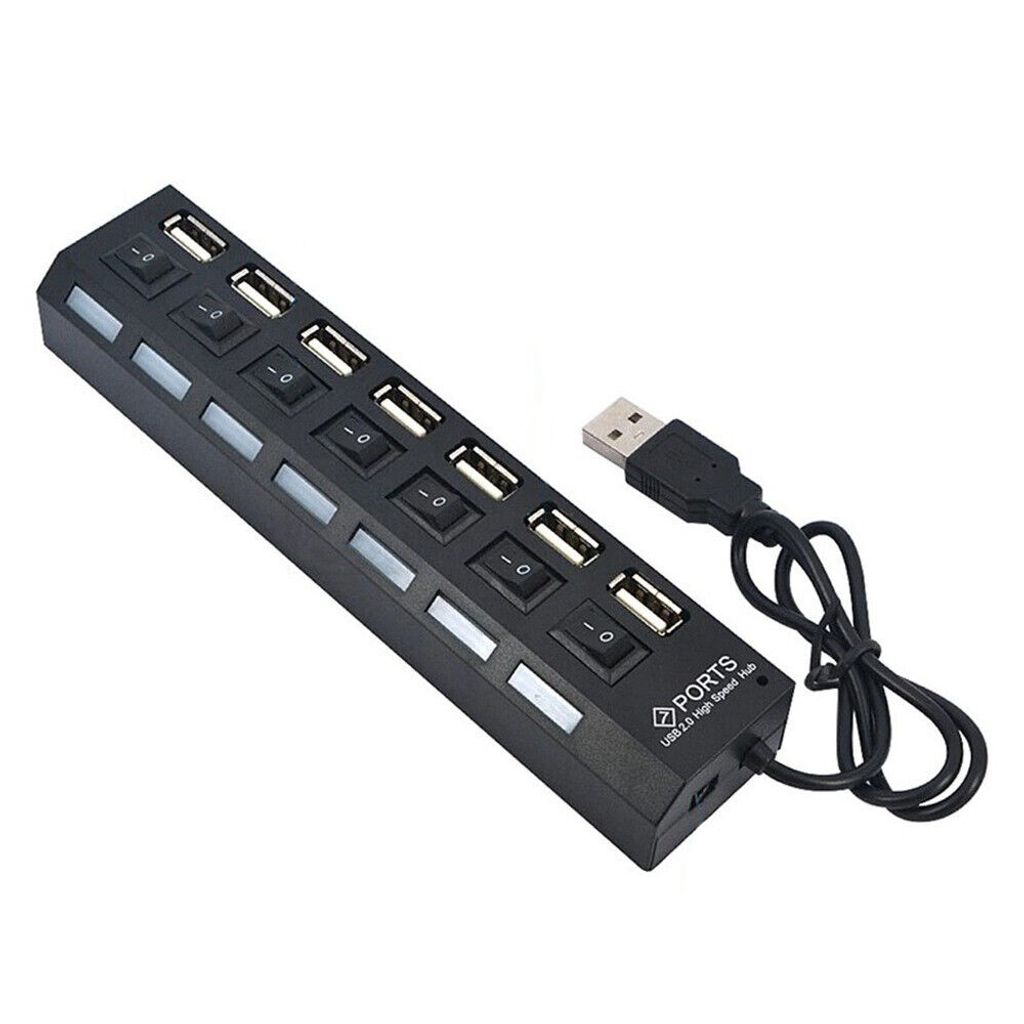 Verk 06235 Mini USB Hub 2.0, 7 Anschlüsse