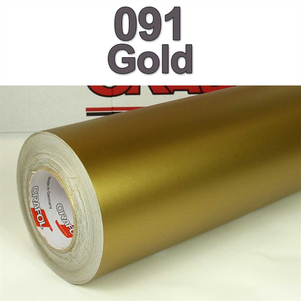 7,27€/m²) Oracal® Möbelfolie 091 Gold Matt