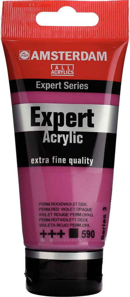 Amsterdam Expert Series Acrylfarbe Tube 75 ml Permanentrotviolett Deckend 590