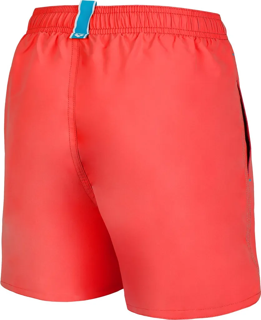 Short de plage Arena Solid R en polyester recyclé Fluo Red Water 152