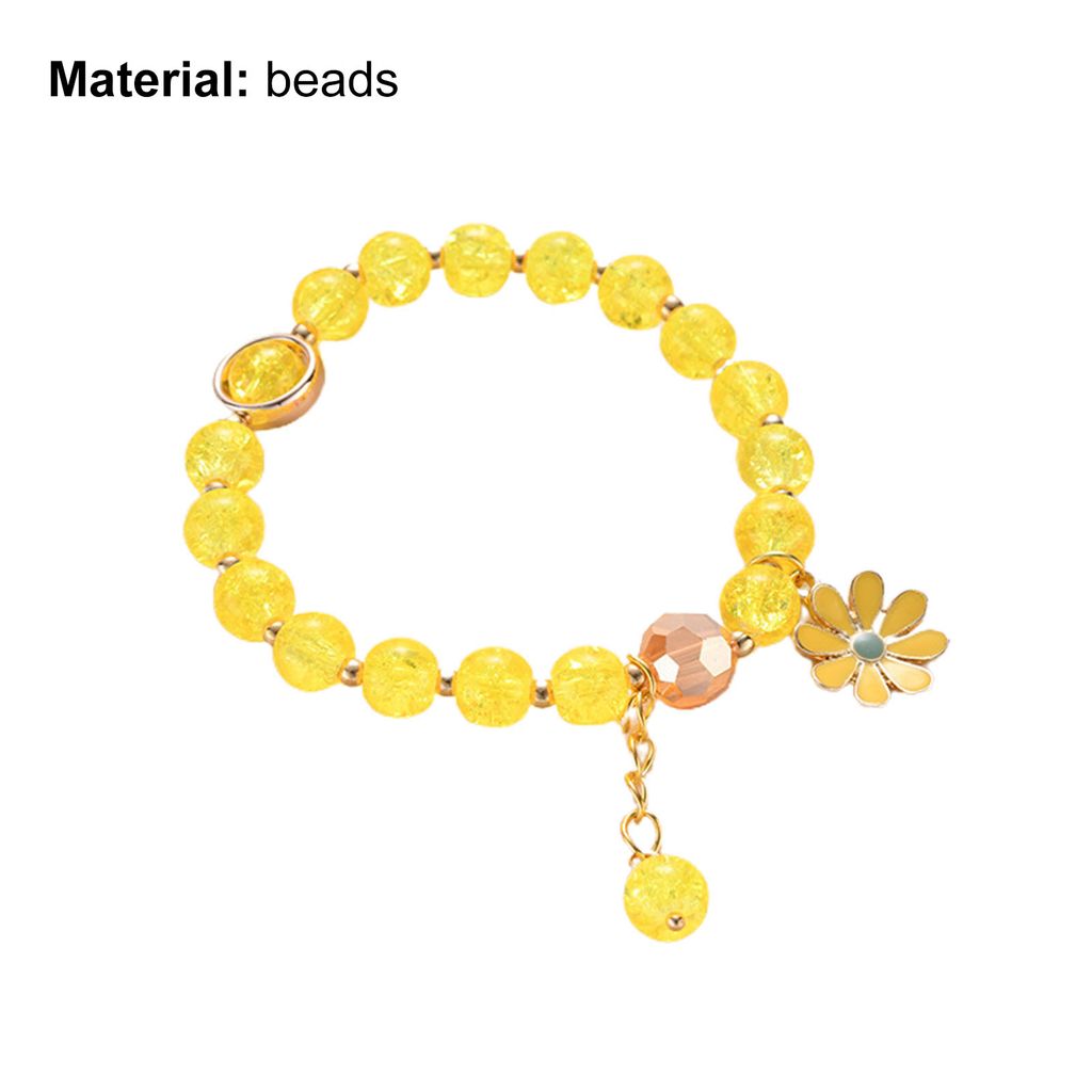 Studenten-Armband, Sonnenblumen-Perlen, süßer koreanischer Stil, All-Match-Armband, Mädchen-Geschenk-6