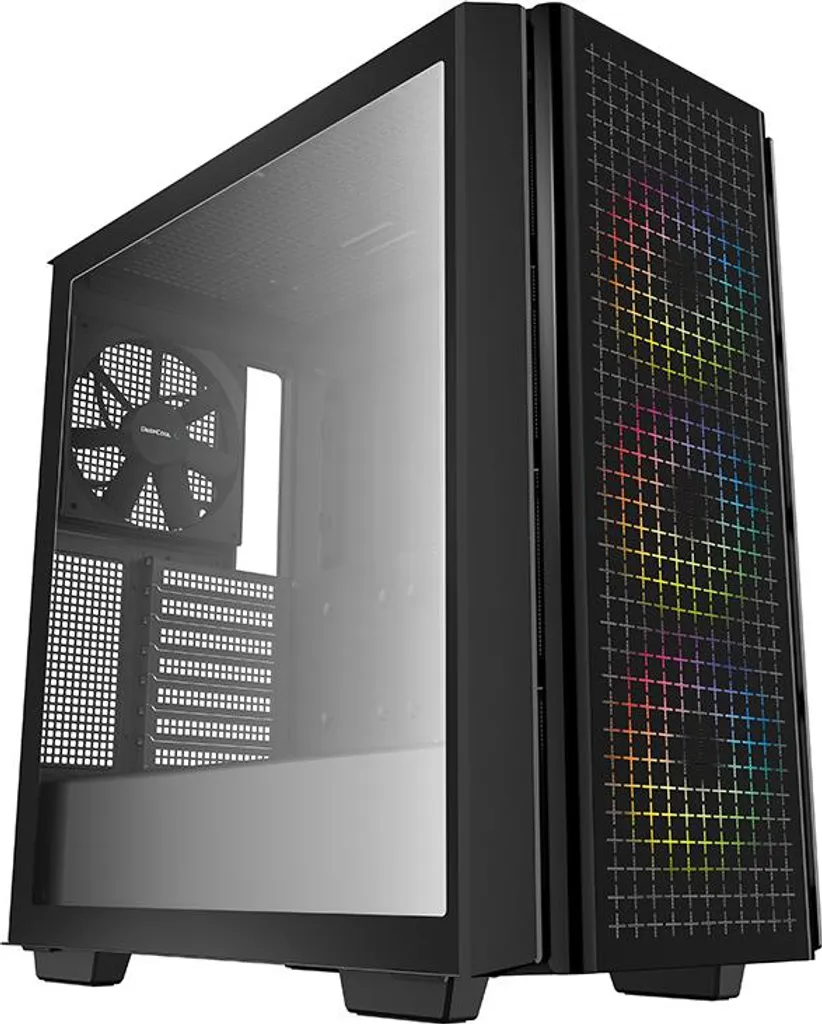 Châssis PC CG540 Mid Tower Noir pour Carte Mère ATX et Bloc PS2