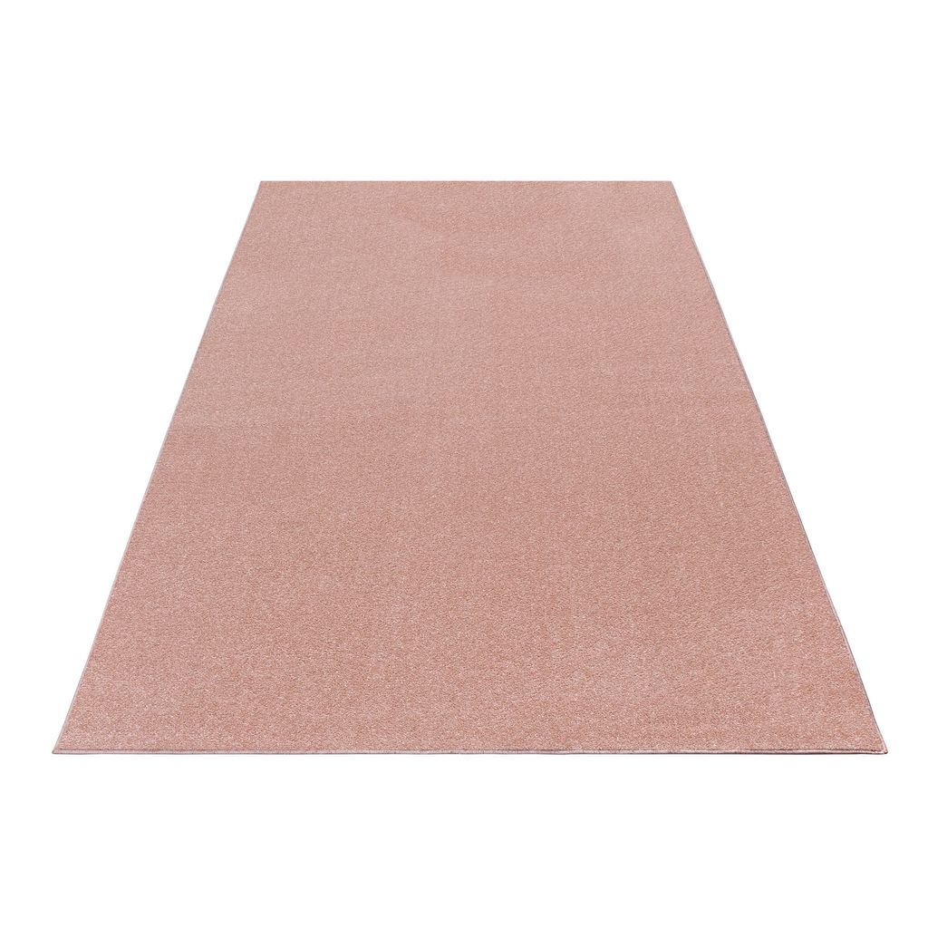 Ata teppich kurzflor rechteckig 120x170cm rose