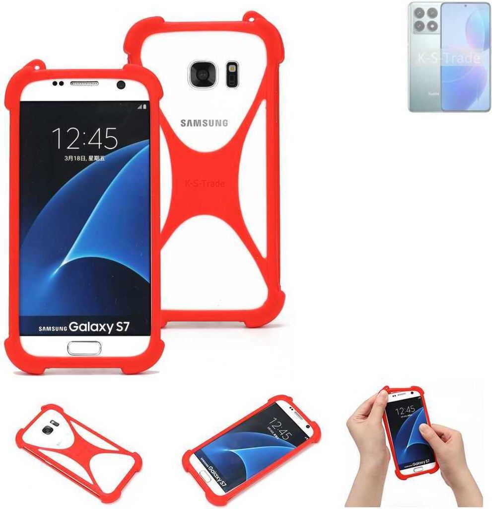K-S-Trade Handy-Hülle kompatibel mit Xiaomi Redmi K70 Pro Schutz-Hülle Bumper Silikon Schutz Hülle Cover Case Silikoncase Silikonbumper TPU