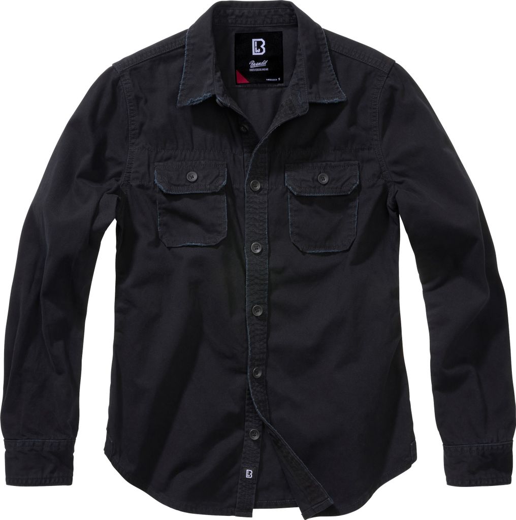Brandit Damen Vintage Langarm-Shirt Größe 4XL Farbe Schwarz