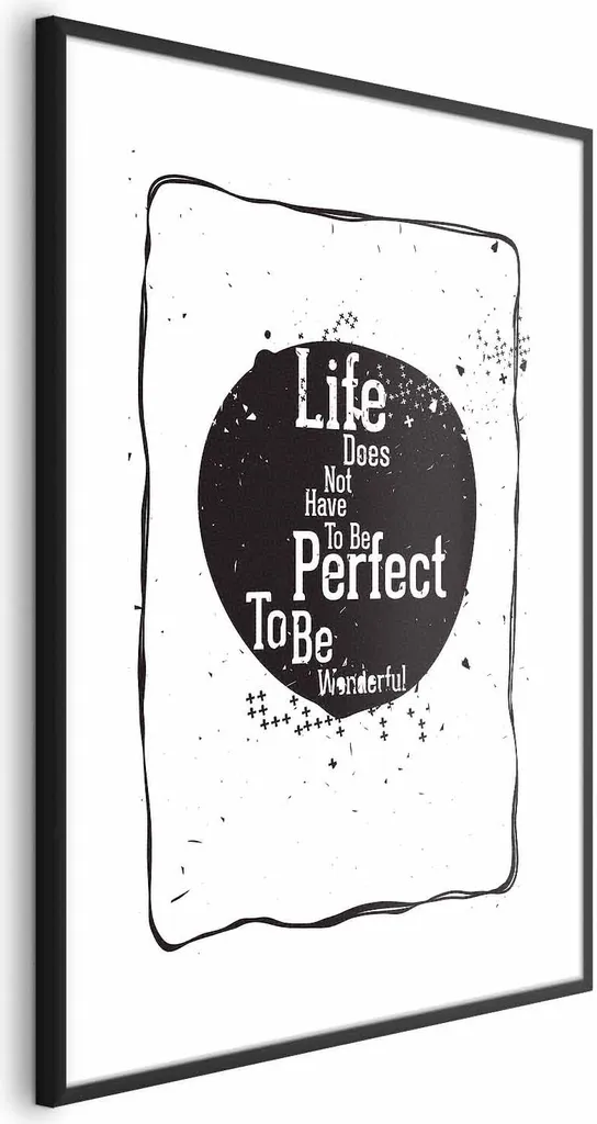 Poster vita 40x60 cm con cornice nera con margine