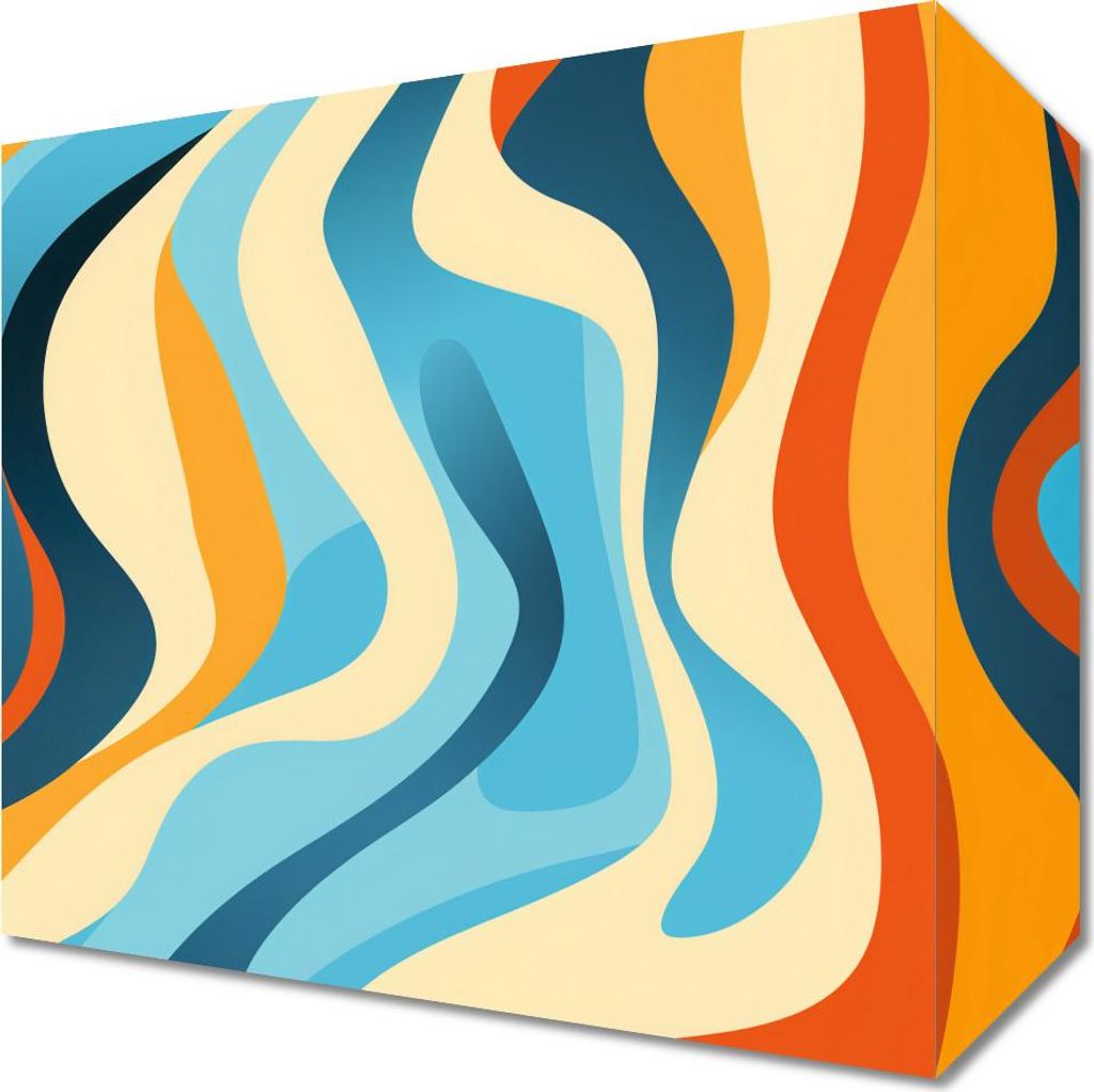 Bild 20x20cm Tanzende Wellen