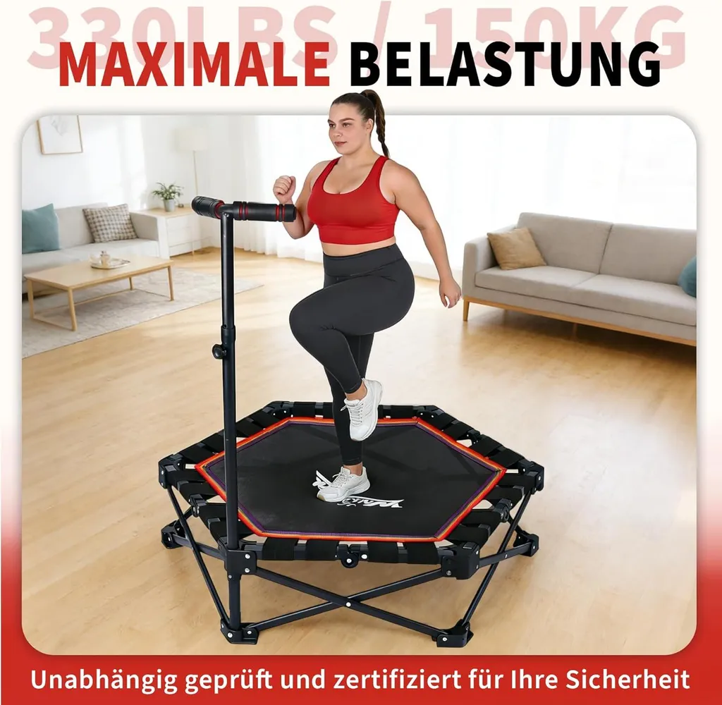 Trampoline Gain de Place pour Petit Appartement - Pliable et Silencieux
