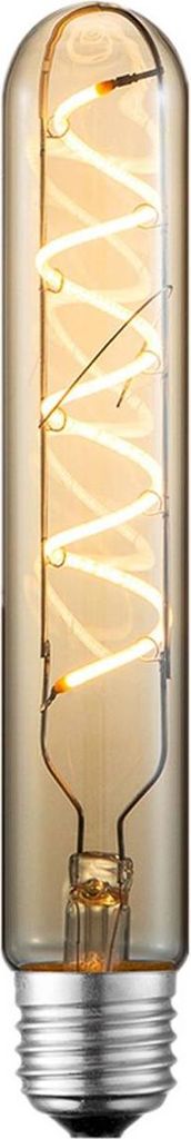 Lucande LED-Röhrenlampe, E27 4W, Ø 3 cm, amber, 2700K