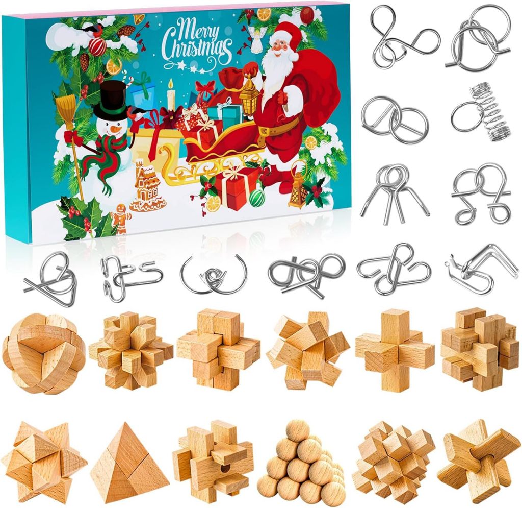 Knobelspiele Adventskalender 2025 Kinder & Erwachsene-24 Produktbild 