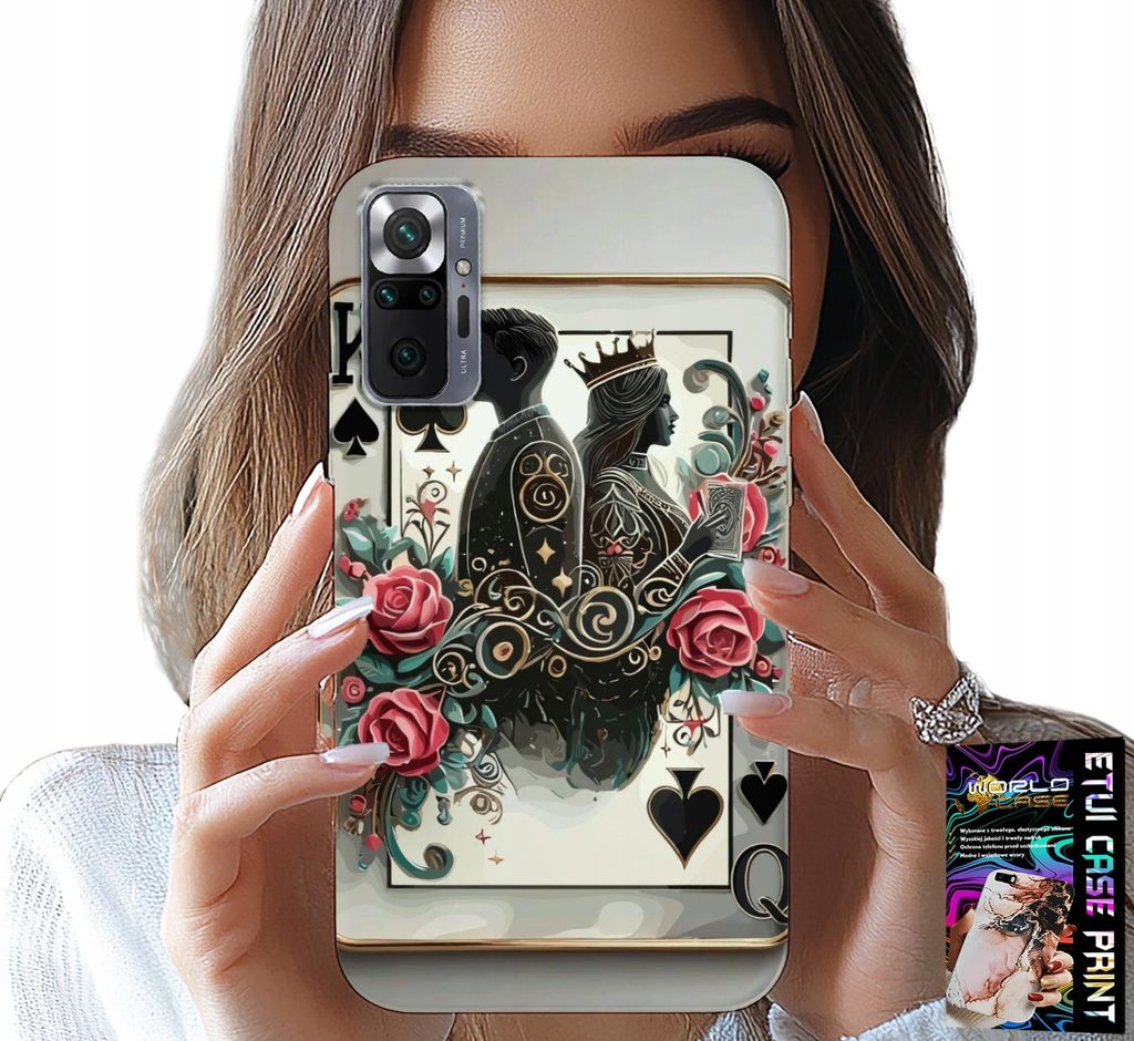 Fall Für Xiaomi Note 10 Pro - Karte Königin Pokerkarte + Glas
