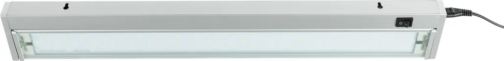 Lampe de Lecture LED pour Prise Miami Argentée Orientable Heitronic