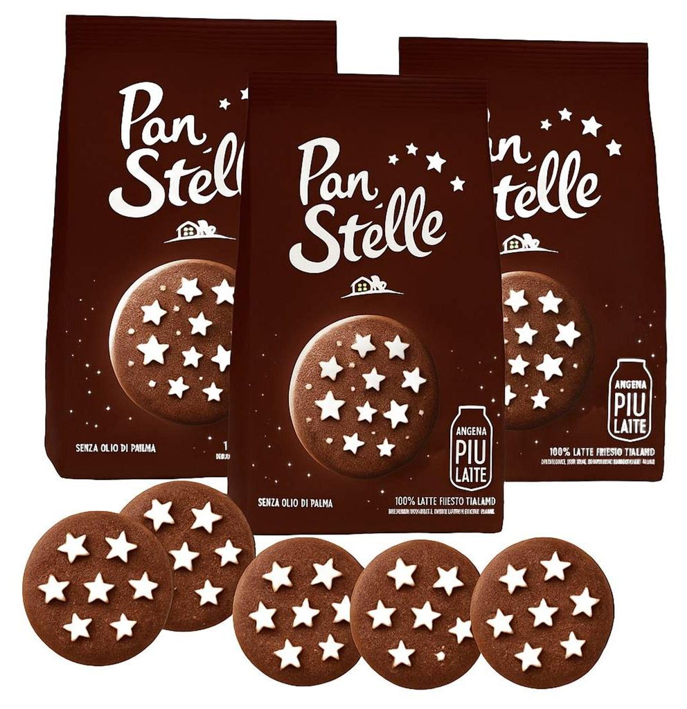 Schokoladensterne 350g x 3 - Pan Di Stelle Produktbild 