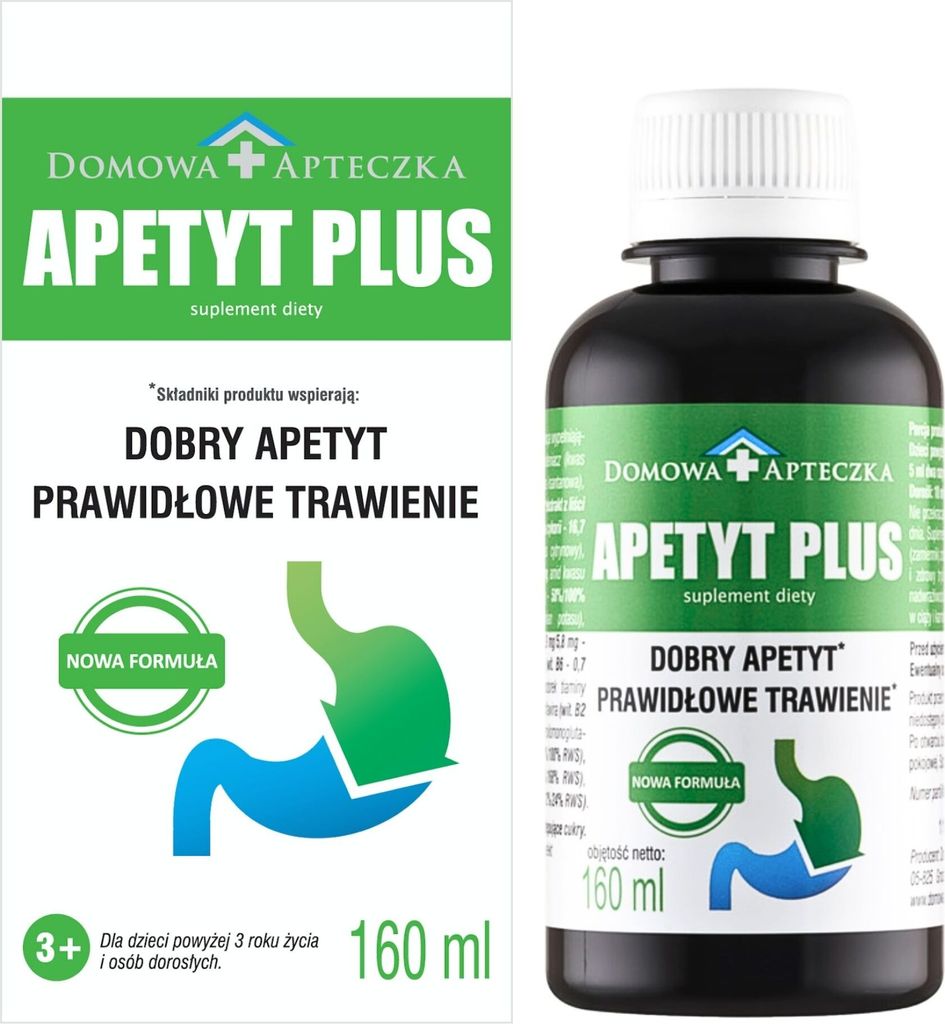 Apetyt Plus - Nahrungsergänzungsmittel 160 ml für Verdauung Produktbild 