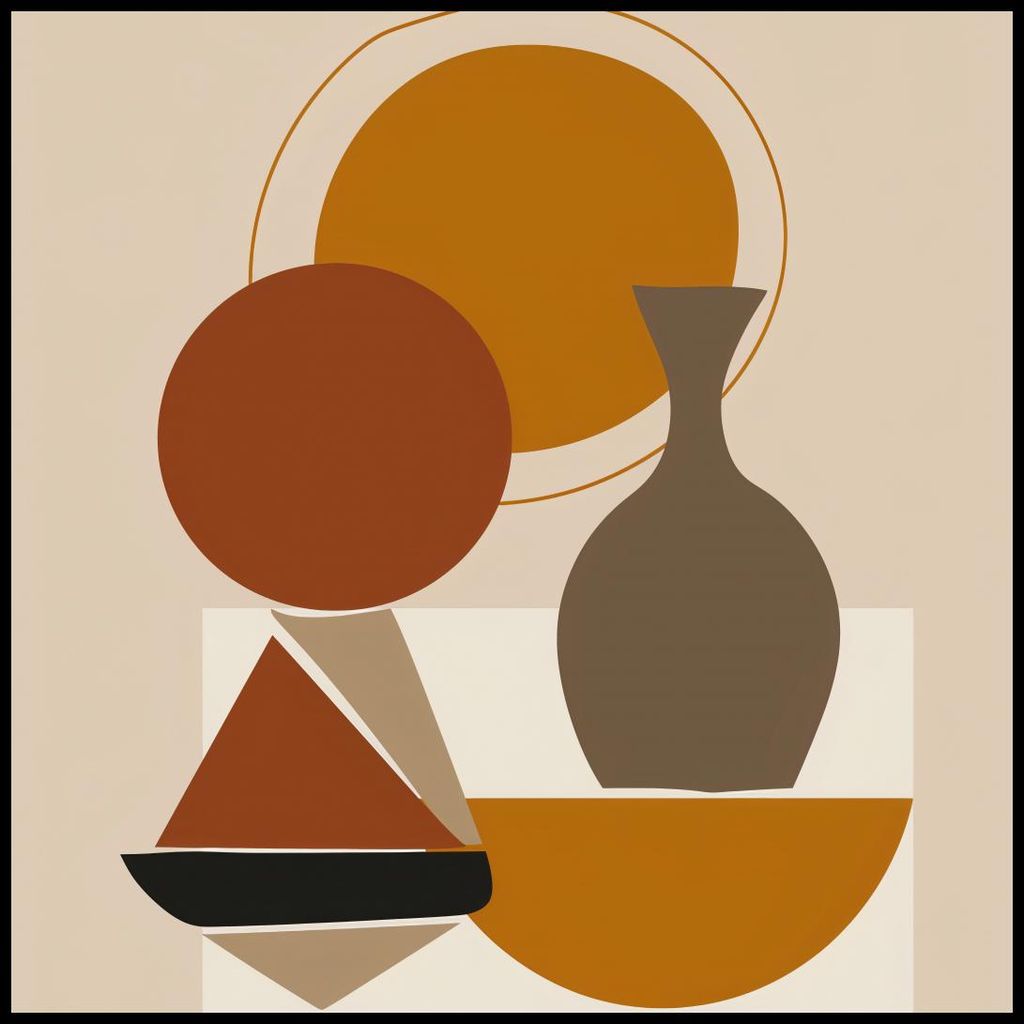 Plakat 90x90cm Geometrischer Verlust