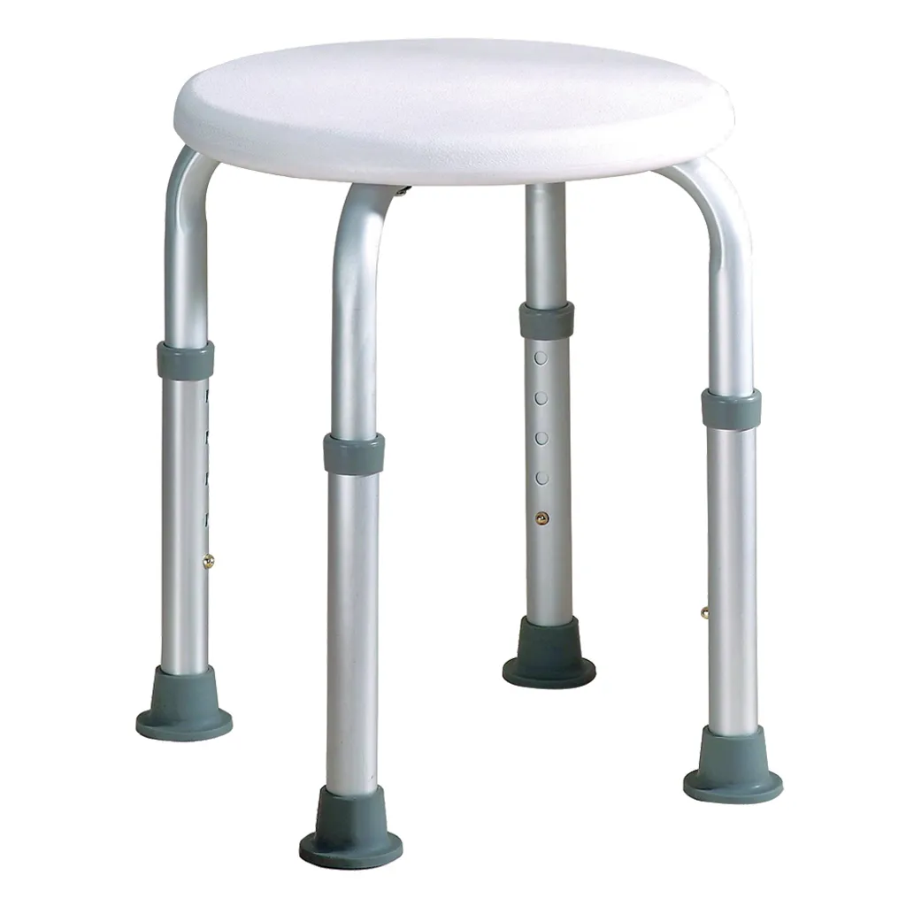 Tabouret de bain rond M-1020 siège de douche ergonomique et stable