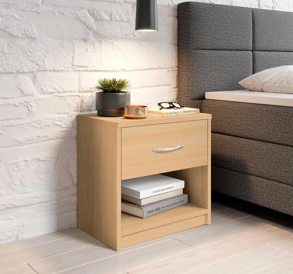 Chevet de chambre Pepe petit modèle avec compartiment de rangement - 4