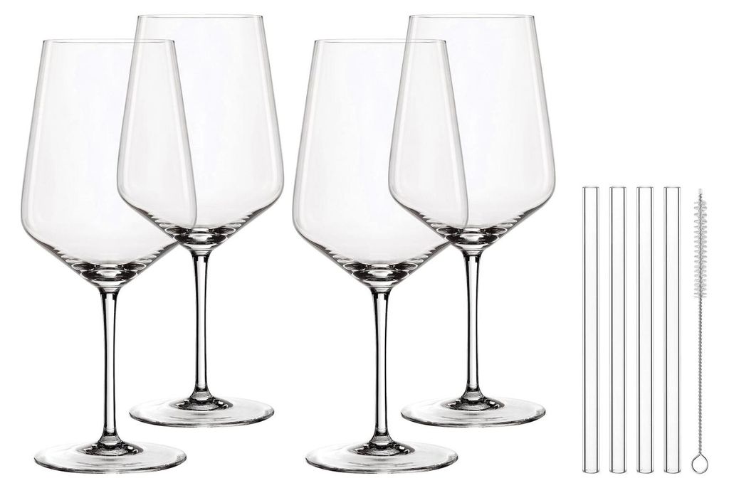 Nachtmann Cocktail/Spritz Set/4 + 4 Glastrinkhalme Produktbild 
