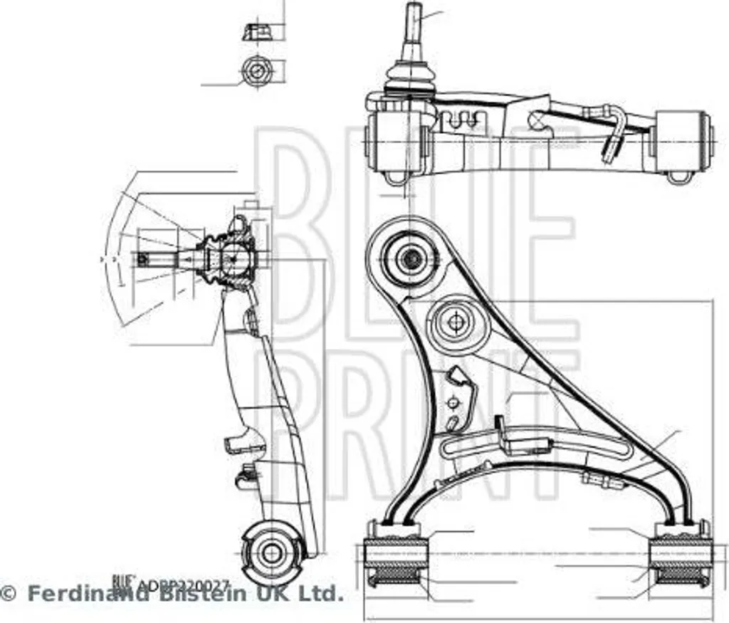 Corrigez le jeu de direction : Bras de suspension Discovery LR014133
