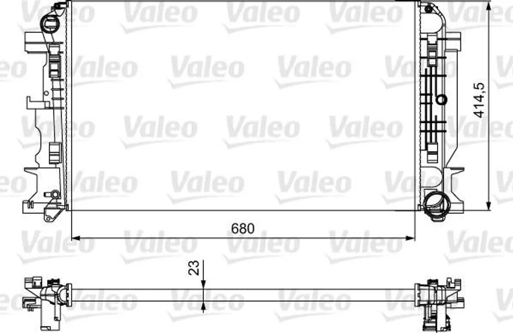 Radiateur de Refroidissement Moteur pour Sprinter Valeo 734926 OE