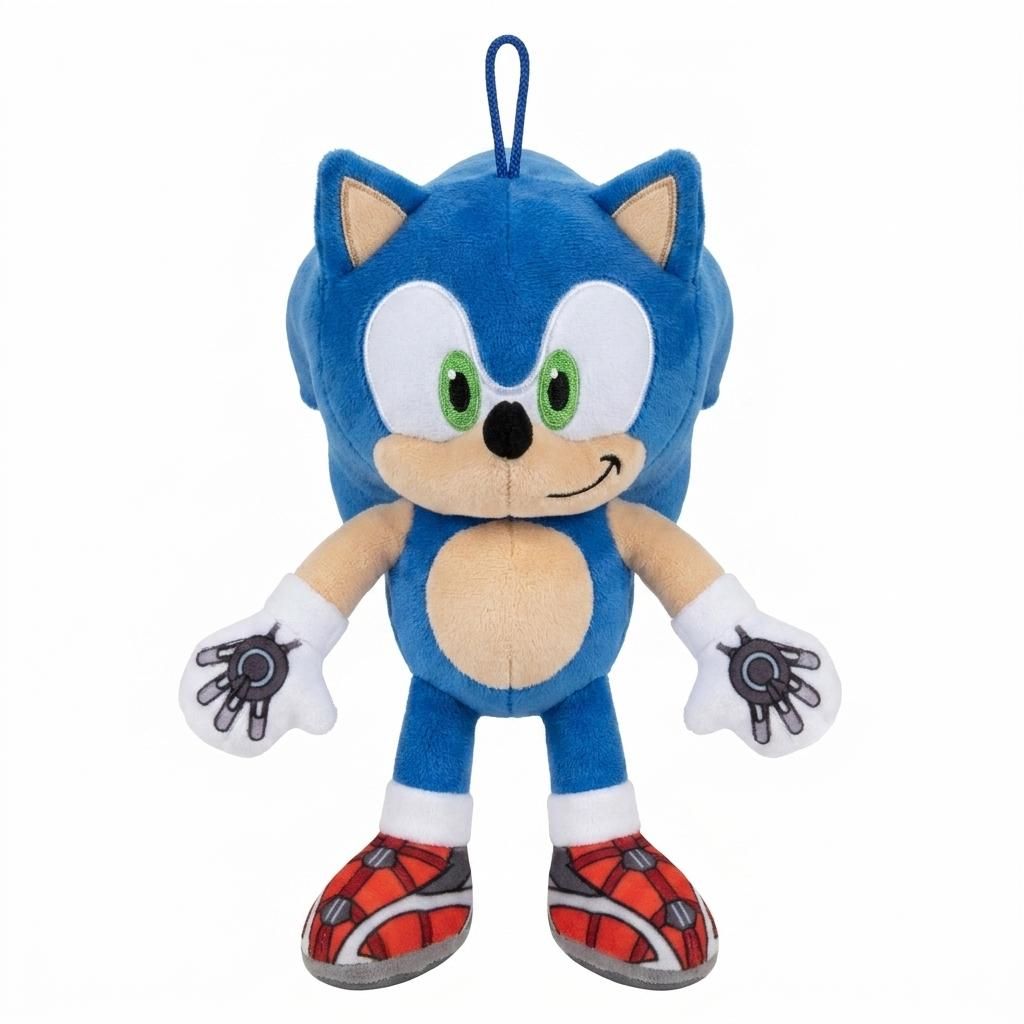 Offizielles Sonic the Hedgehog Plüschtier 20 cm – weiche Plüschfigur Kuscheltier für Kinder und Fans, detailreiches Videospiel Charakter Stoff...